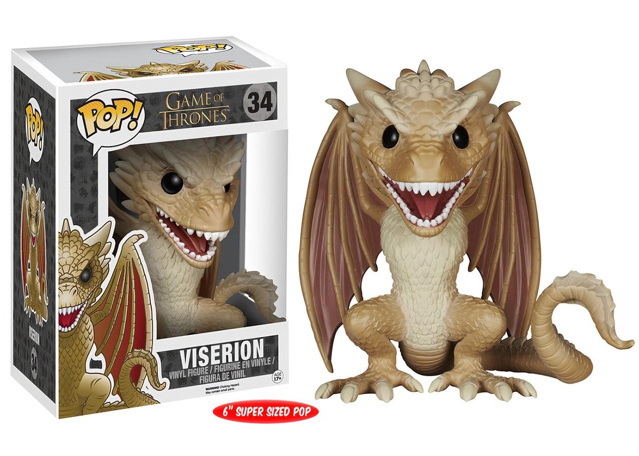 Дитяча ігрова фігурка Funko Pop Game of Thrones Viserion 15 см (GT V 34)