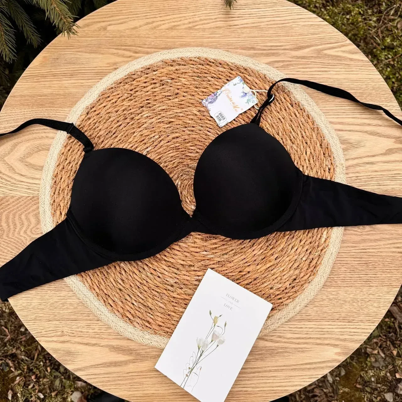 Бюстгальтер Onita De Mas на косточках без Push-Up 85C Черный (6669)