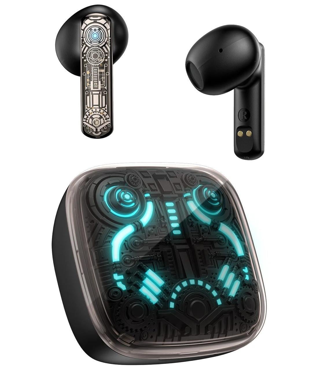 Наушники беспроводные игровые TWS Onikuma T-12 с RGB/Bluetooth 5.3/шумоподавлением (36251407)
