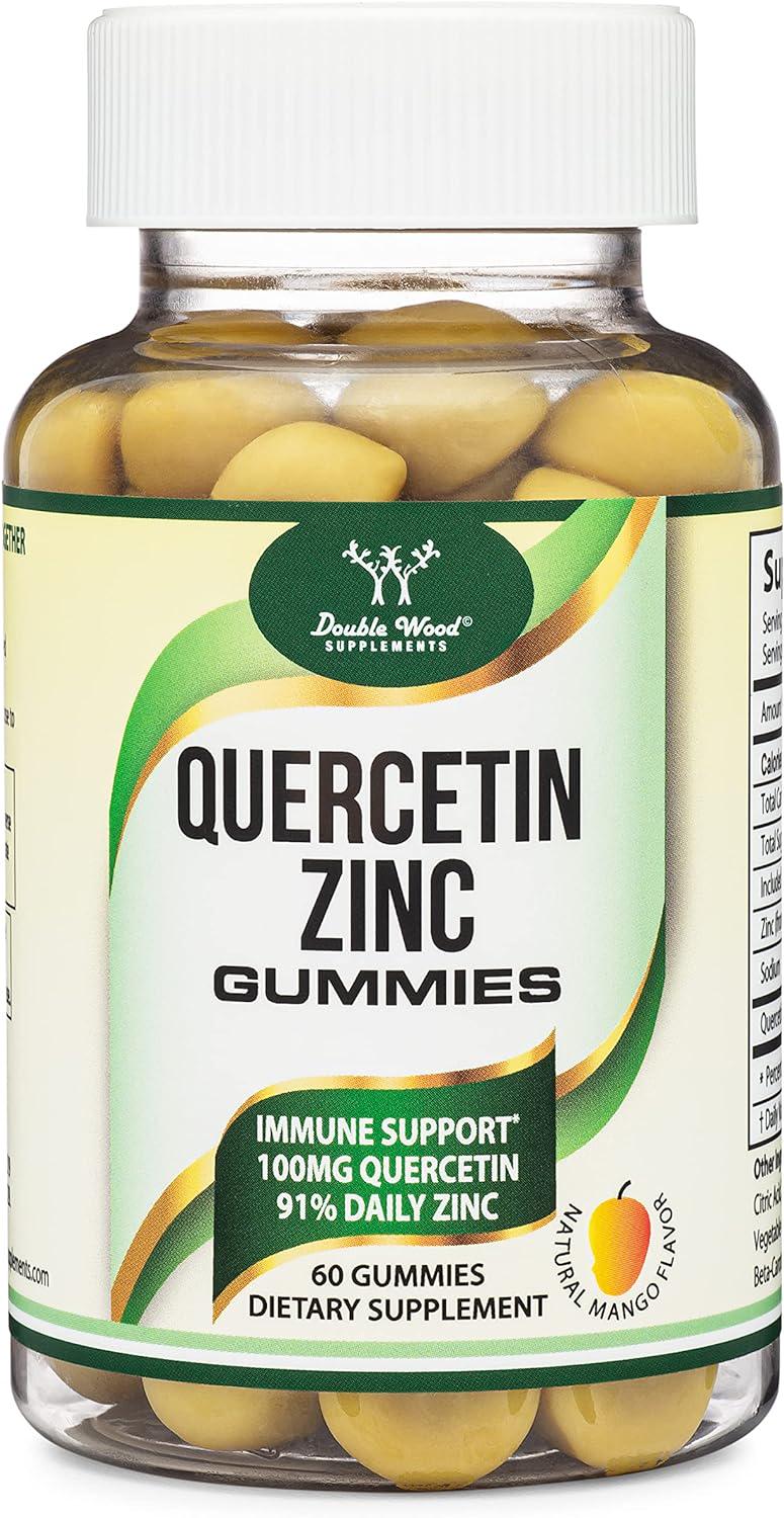 Кверцетин и цинк Double Wood Supplements Quercetin и Zinc Gummies 60 Gummies Кверцетин и цинк Double Wood Supplements Quercetin и Zinc Gummies 60 Gummies