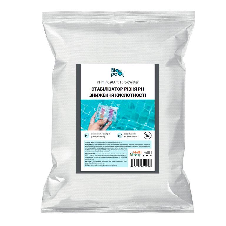 Стабилизатор уровня pH PHminus&AntiTurbidWater для снижения кислотности 1 кг (232511)