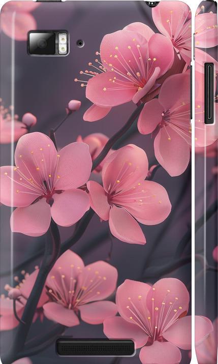 Чехол на Lenovo Vibe Z K910 Пурпурная сакура (6075m-85-42517)