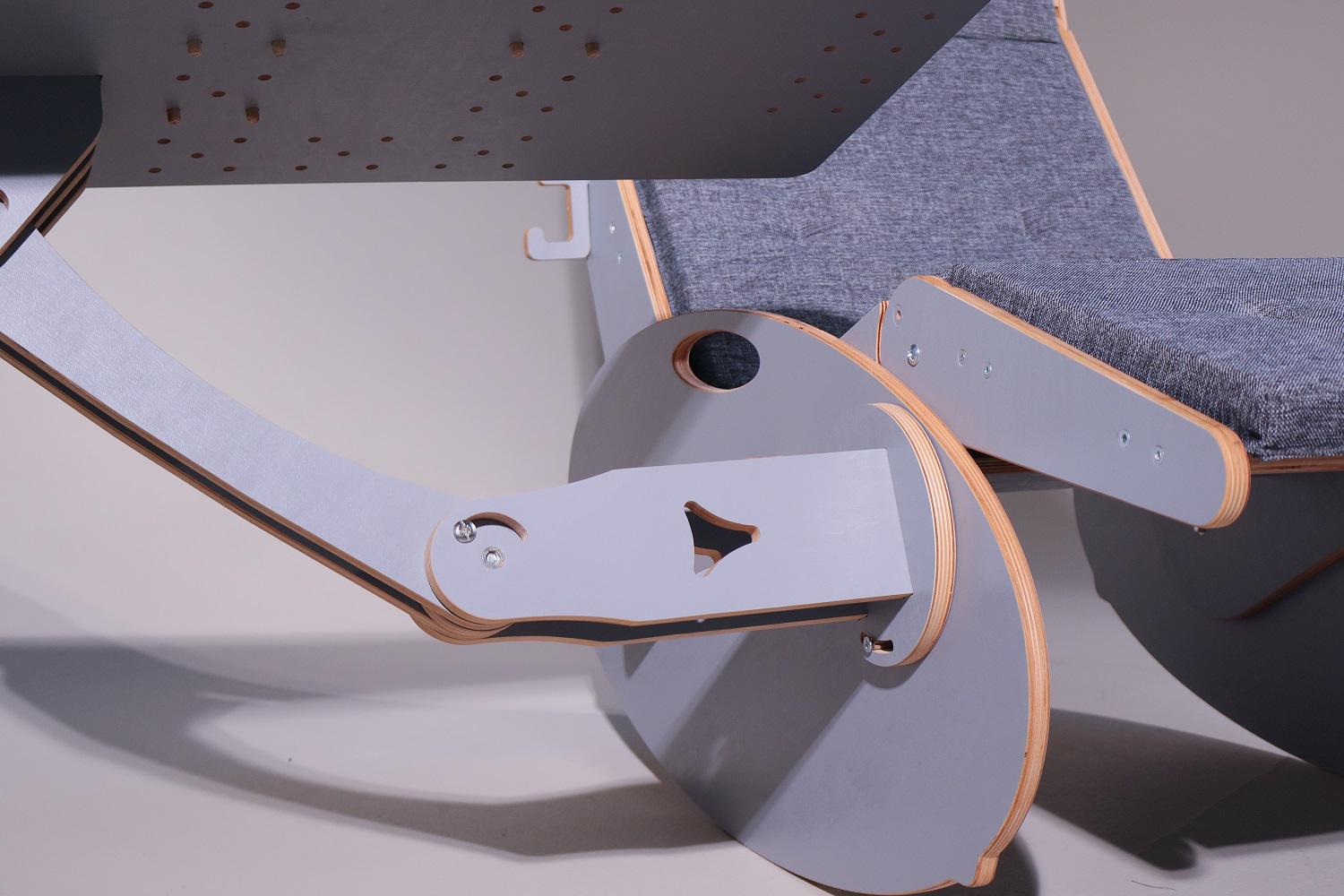 Стіл комп'ютерний трансформер ТО-17 для роботи напів-лежачи та лежачи Сірий - фото 6 Стіл комп'ютерний трансформер ТО-17 для роботи напів-лежачи та лежачи Сірий - фото 6