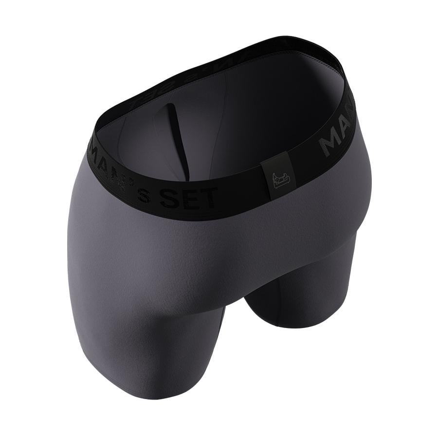 Боксери чоловічі анатомічні з бавовни MAN's SET Anatomic Long 2.0 Black Series BST140-10 2XL Графітовий - фото 4 Боксери чоловічі анатомічні з бавовни MAN's SET Anatomic Long 2.0 Black Series BST140-10 2XL Графітовий - фото 4