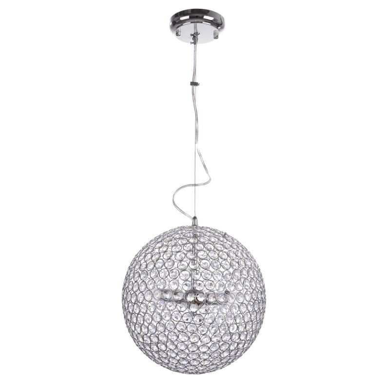 Люстра підвісна кришталева куля лофт Brille BR-01 386S/3 E14 CH