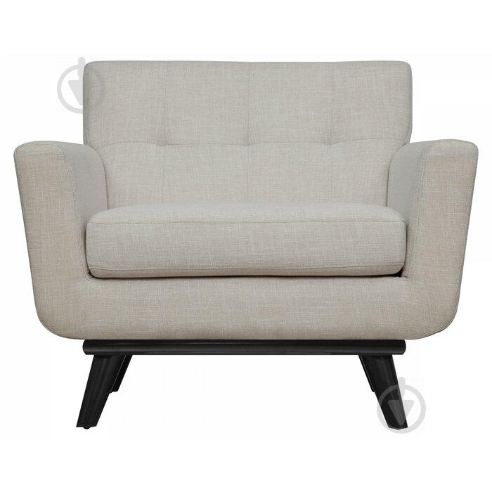 Мягкое кресло на деревянном каркасе JecksonLoft Шабу Бежевый 0203