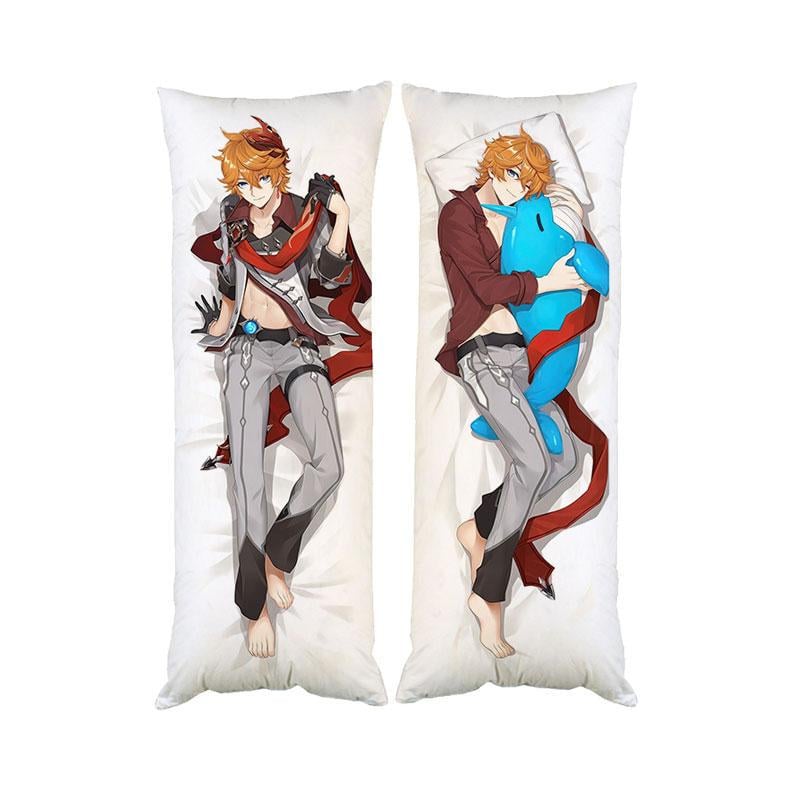 Подушка дакімакура Тарталья Геншин декоративна ростова для обіймання 50x170 см (1694717258)