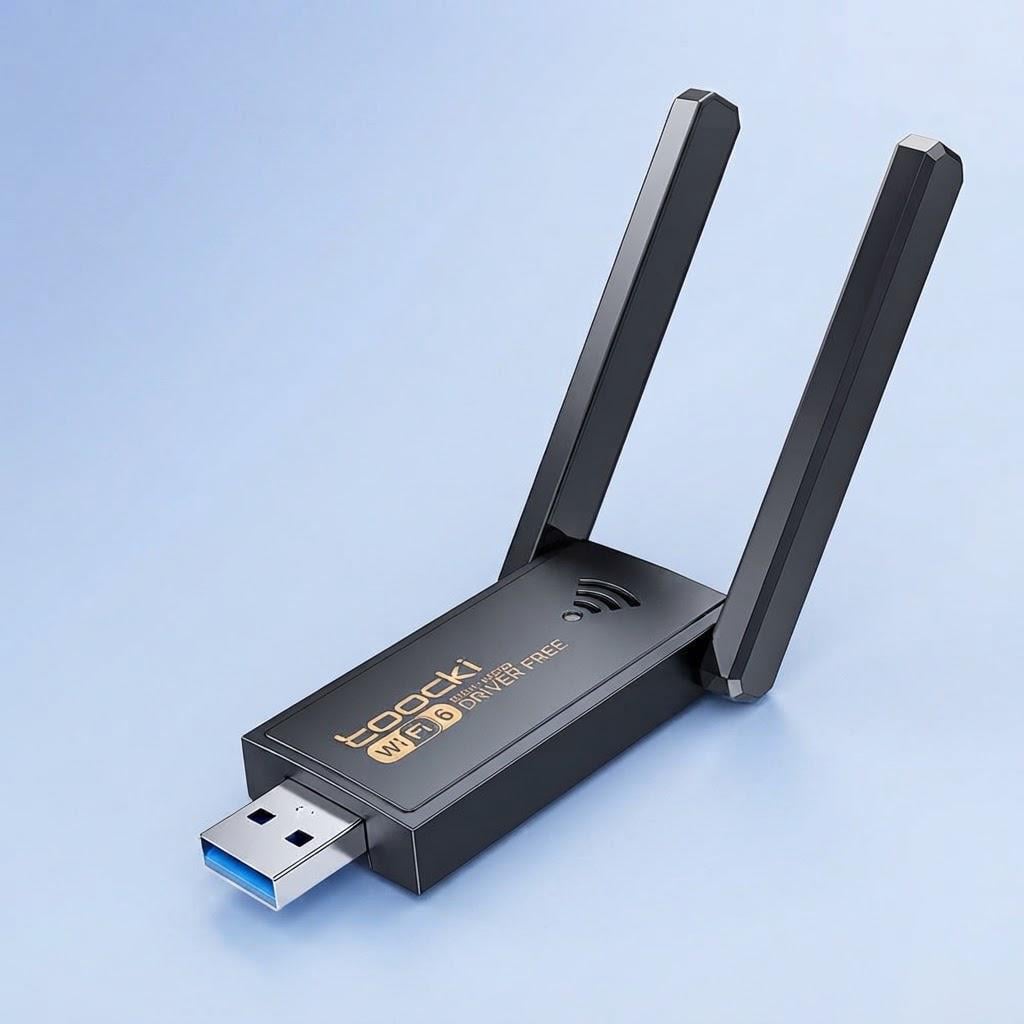 Адаптер Bluetooth 5.4 Wi-Fi6 AX900 адаптер Toocki TB07A USB 2 антенны (3038952921)