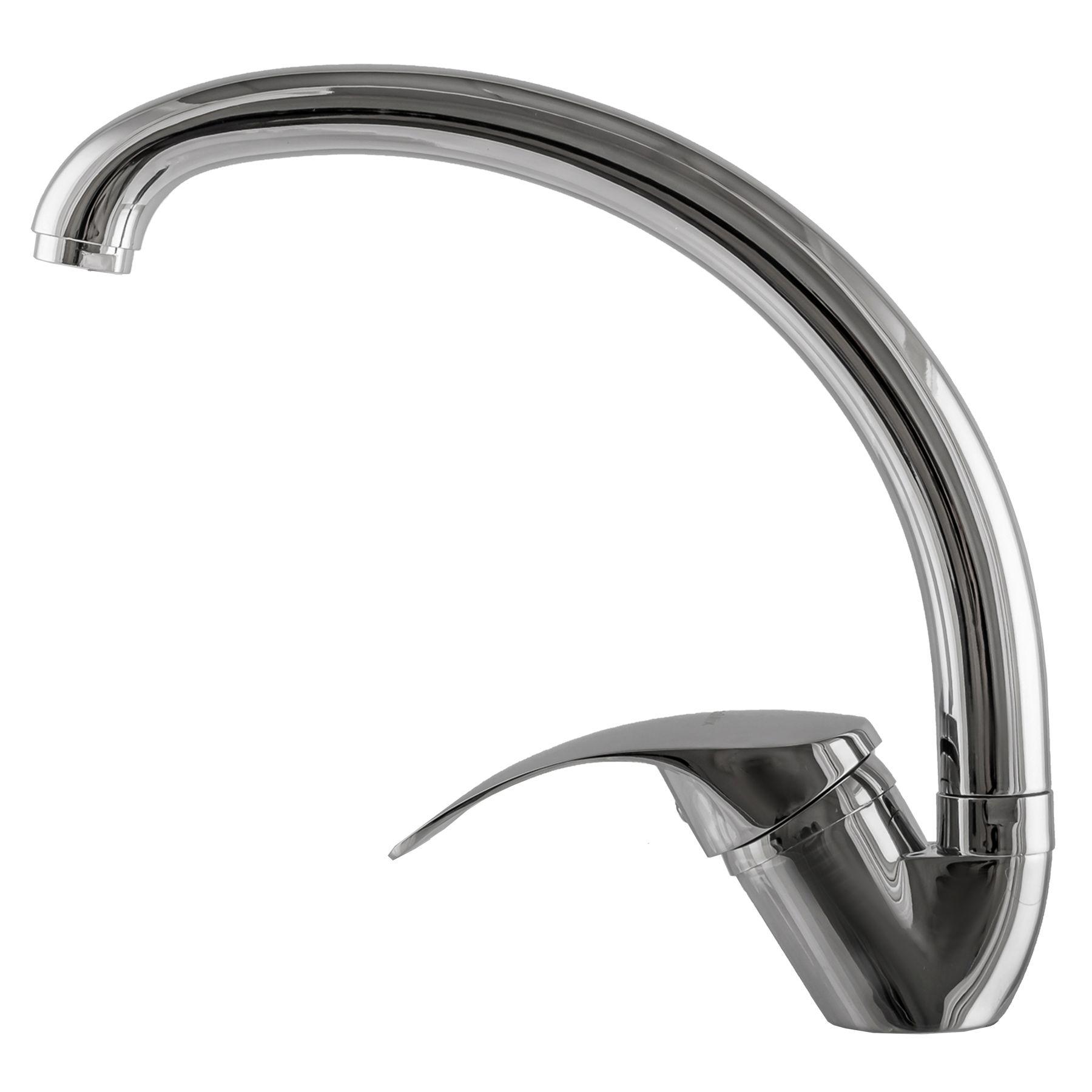 Смеситель для кухни EcoMix P-GEP-203S 000010641 однорычажный Хром (108274)