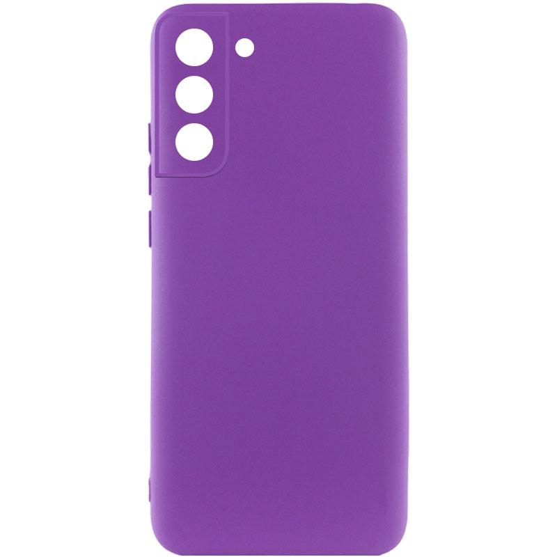 Противоударный чехол Silicone Cover Lakshmi Full Camera (A) для Samsung Galaxy S21 FE Фиолетовый / Purple