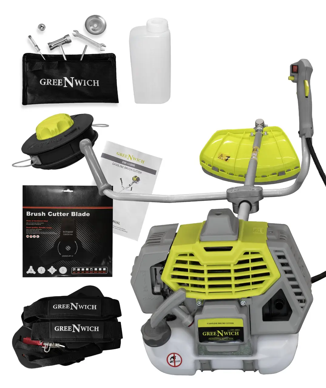 Мотокоса GreeNwich GW-4300R 2Т 3.4 кс (29739379) Мотокоса GreeNwich GW-4300R 2Т 3.4 кс (29739379)