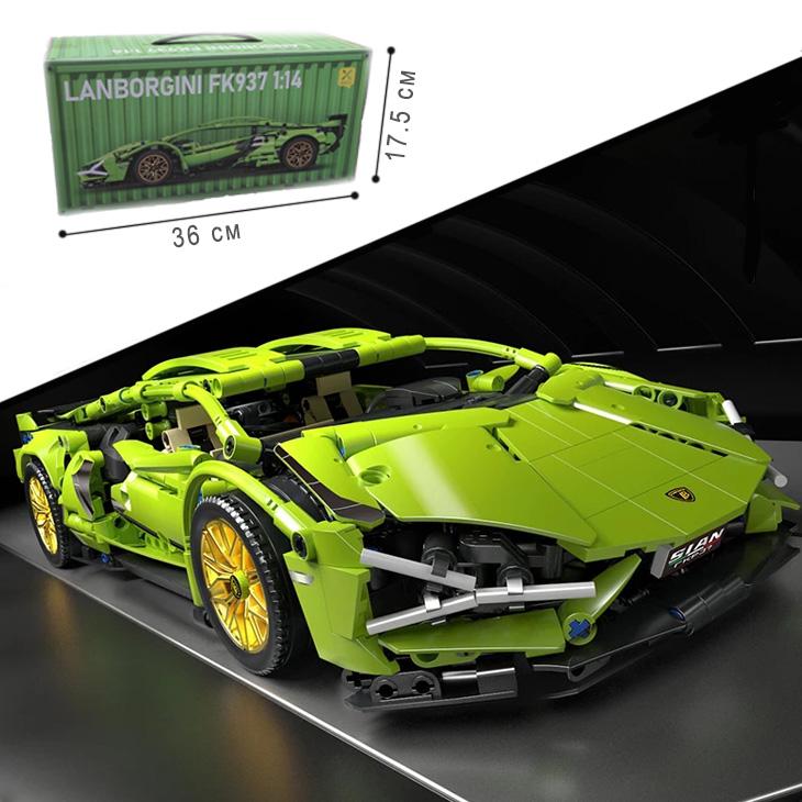 Машинка-конструктор на дистанційному керуванні Lamborghini Sian FK937 2.0 1280 деталей Зелений (29052767) - фото 7 Машинка-конструктор на дистанційному керуванні Lamborghini Sian FK937 2.0 1280 деталей Зелений (29052767) - фото 7