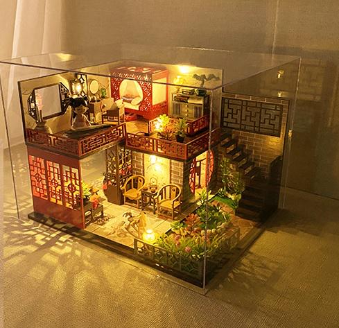 ᐉ Румбокс DIY House Chinese Villa with Flowers MD-21 с куполом