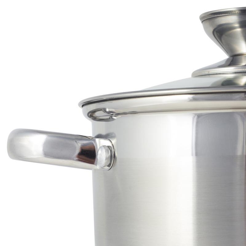 Набір каструль Ofenbach Casserole з нержавіючої сталі зі скляними кришками 1,1/1,7/ 2,4 /3,4 л - фото 7 Набір каструль Ofenbach Casserole з нержавіючої сталі зі скляними кришками 1,1/1,7/ 2,4 /3,4 л - фото 7