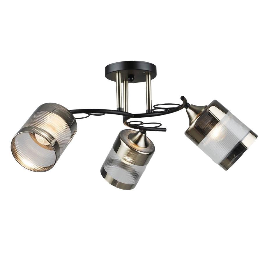 Потолочная люстра Свет на три плафона SR-K2174/3 BK+AB