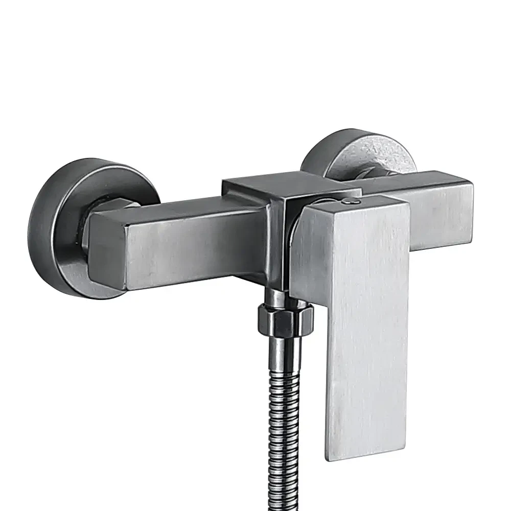 Смеситель для душа Wezer PRO5-02 с душевым гарнитуром Сатин (PRO5-02) - фото 3 Смеситель для душа Wezer PRO5-02 с душевым гарнитуром Сатин (PRO5-02) - фото 3