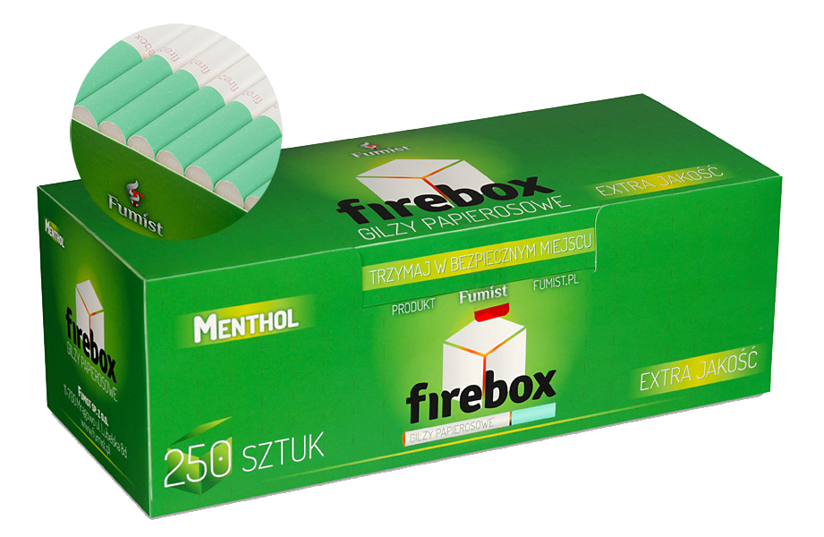 Гильзы для сигарет Firebox Ментоловый 250 шт. (9360804) Гильзы для сигарет Firebox Ментоловый 250 шт. (9360804)