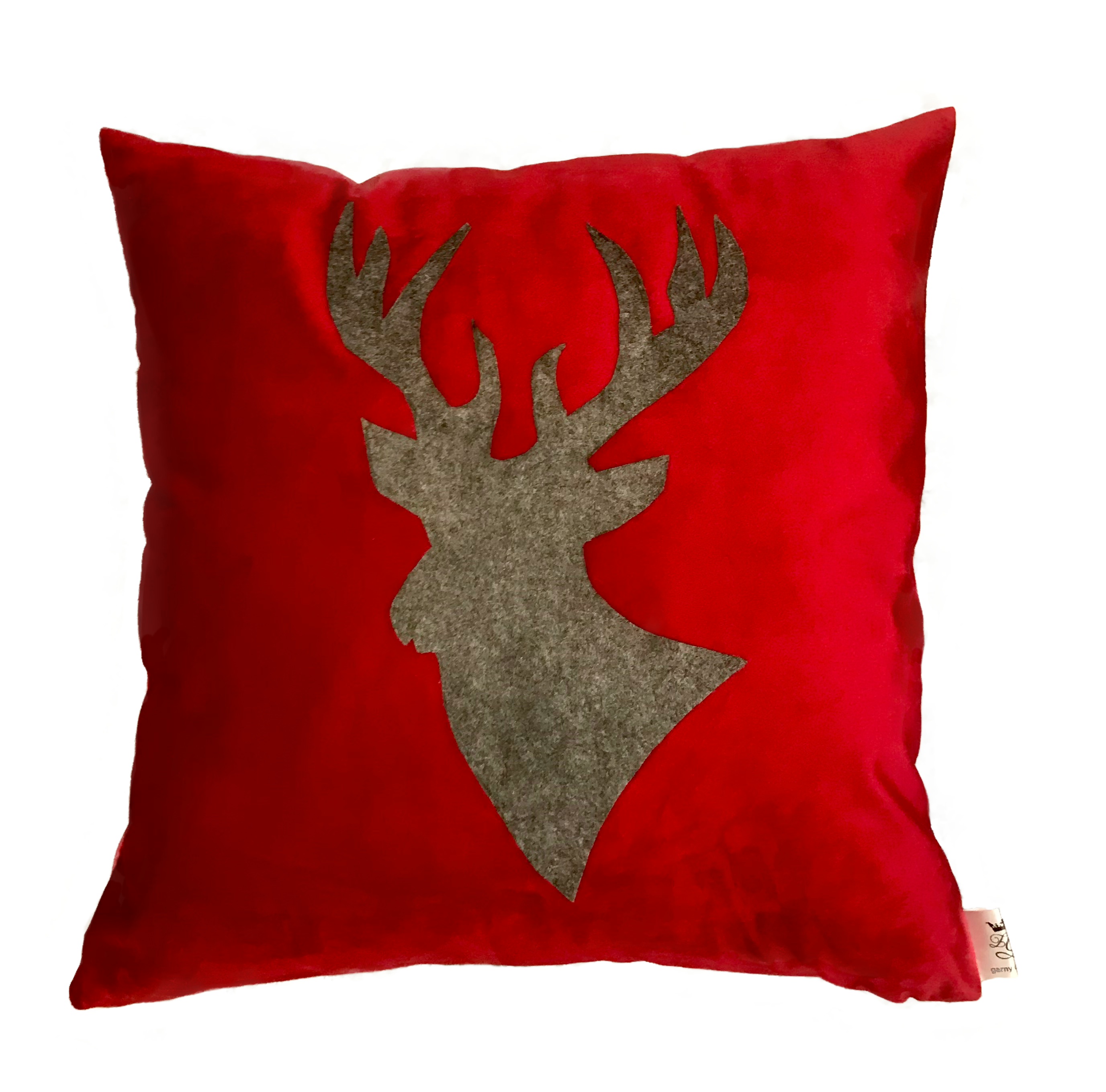 Подушка декоративна Le maison de Garny Christmas Deer 40х40 см Червоний