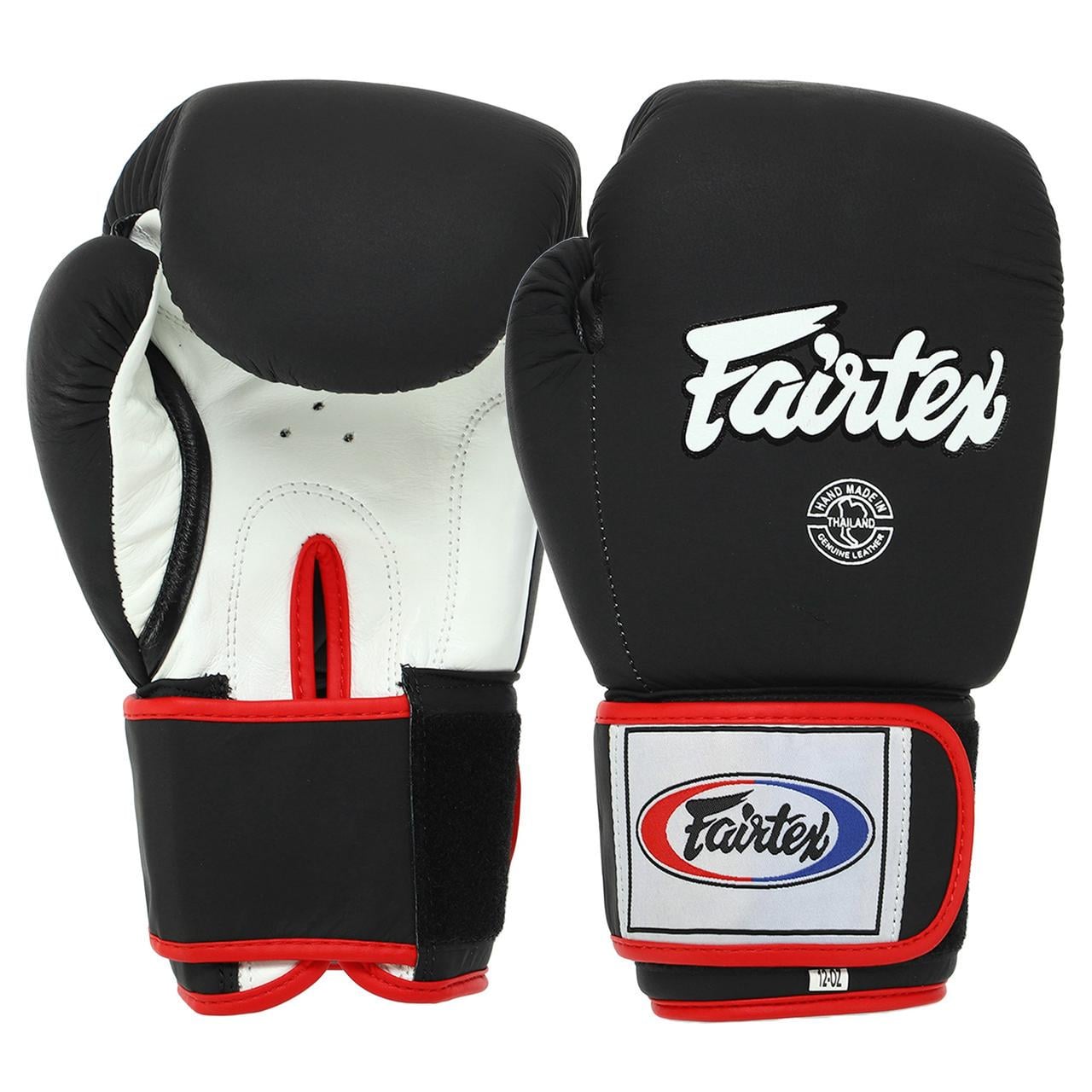 Боксерские перчатки FAIRTEX кожаные 14 oz Черно-белый (F-8577)