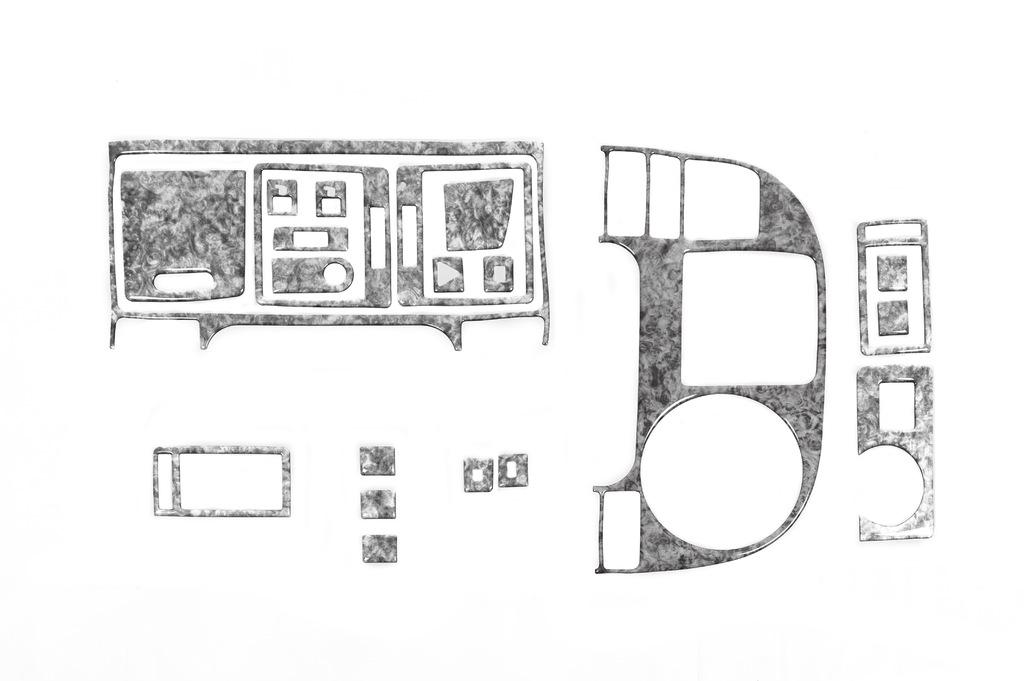 Накладки на панель Титан Meric для Volkswagen T5 Multivan 2003-2010 гг. пластик Черный