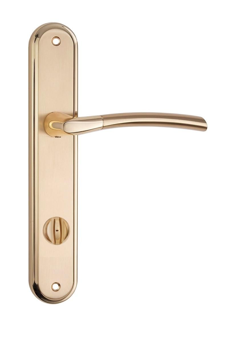 Дверная ручка межкомнатная Siba LUCCA WC на планке 90 мм Золото матовое/Золотой (Z20 5 21 11 (90))