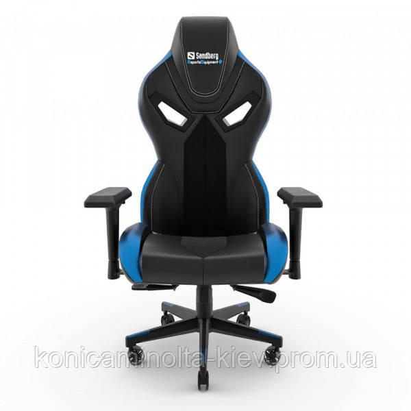 Крісло ігрове Sandberg Voodoo Gaming Chair 4 клас 150 кг Black/Blue (640-82) - фото 2