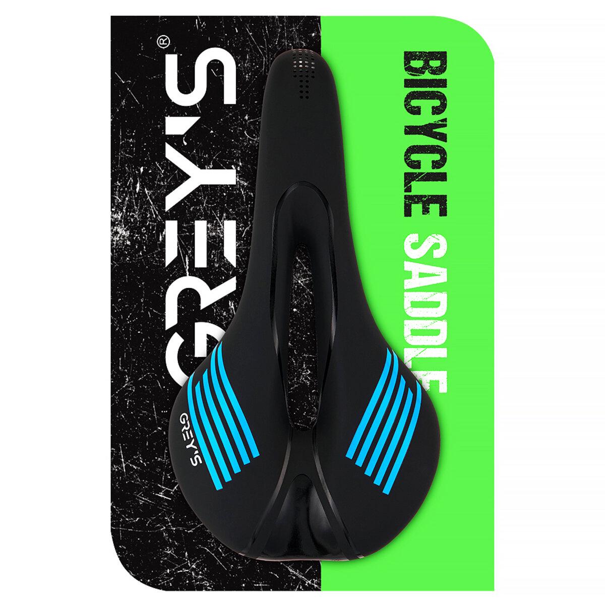 Седло велосипедное GREY'S 275 мм х140 мм Черно-синий - фото 5 Седло велосипедное GREY'S 275 мм х140 мм Черно-синий - фото 5