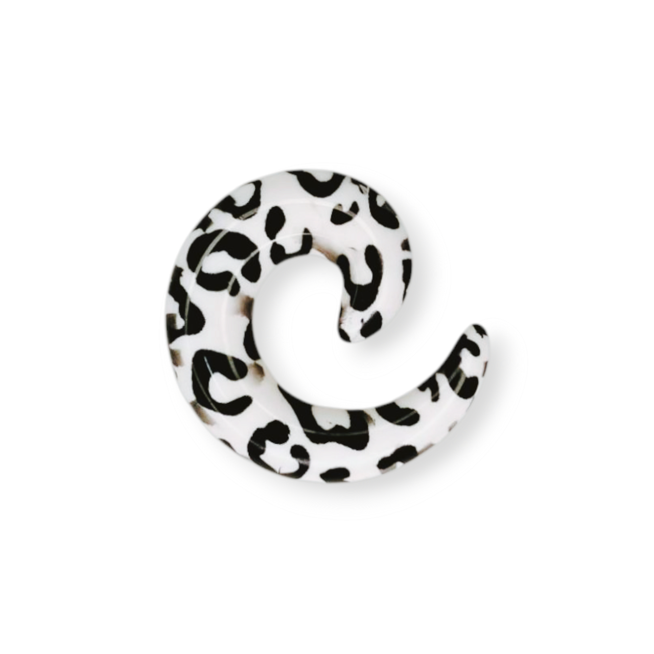 Расширитель с пятнами скрученный по спирали 5 мм Белый/Черный (VIP04)