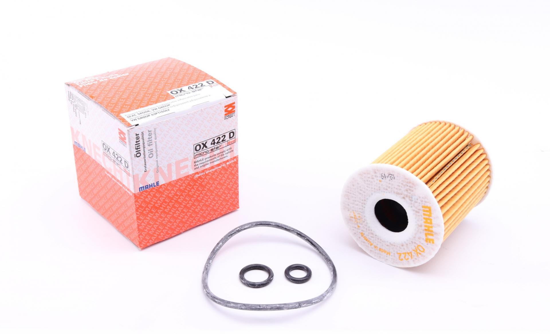 Фильтр масляный KNECHT для VW Polo 1,2TDI 09- (OX 422D)