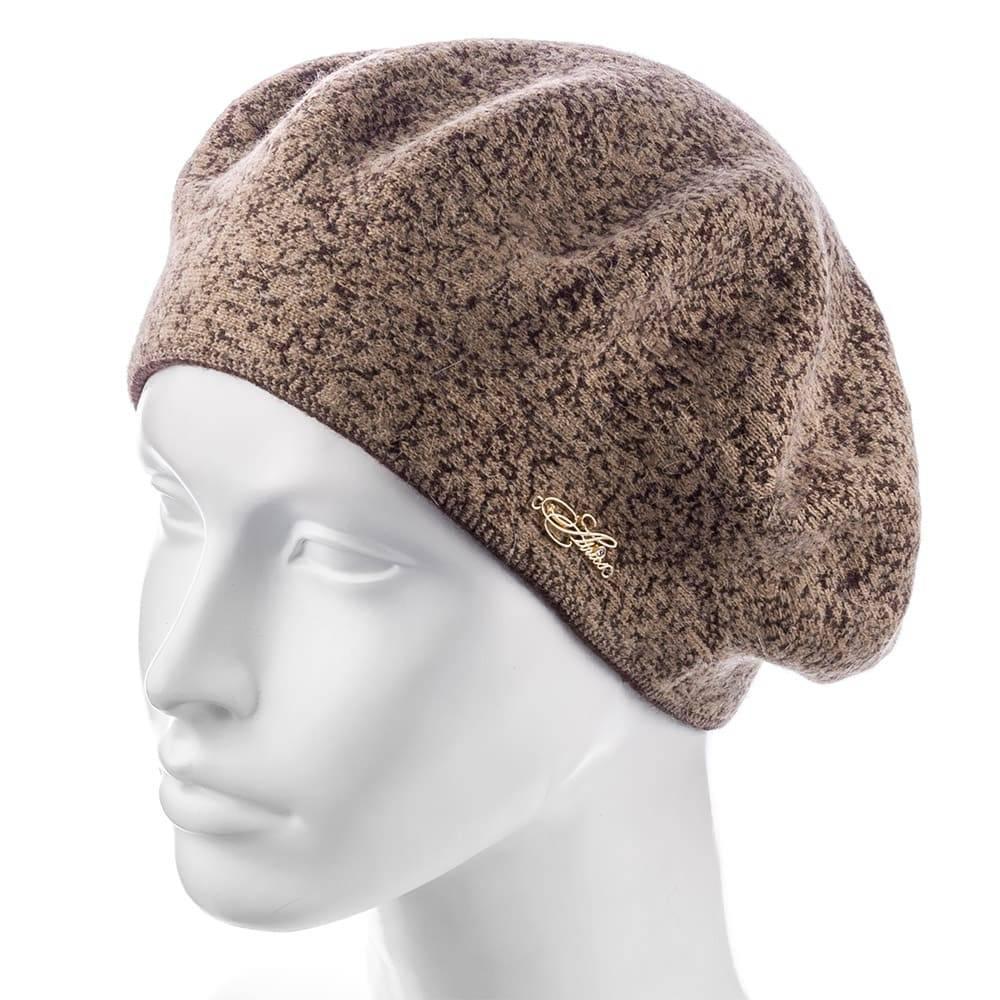 Берет женский Atrics WH415 р. 56-59 Бежевый/Коричневый (1663162538)