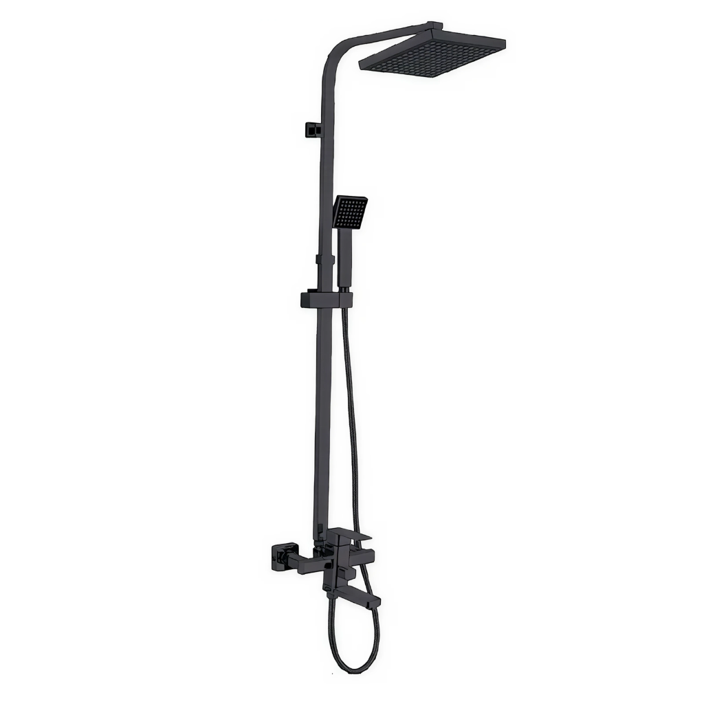 Душевая колонна со смесителем Zerix LEB16-123 Black (ZX5574)