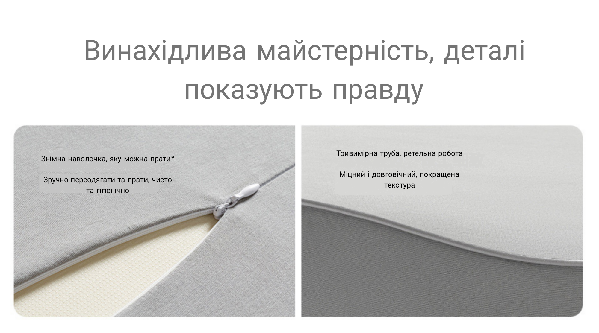 Подушка ортопедична Mijia Memory Foam Neck Pillow Pro MJYZ028H (BHR8842CN) - фото 7