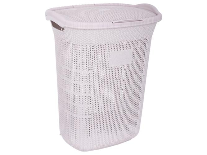 Корзина для белья Violet House Виолетта 65 л Powder (MLM-0261-VYOLETTA-POW-S-K)