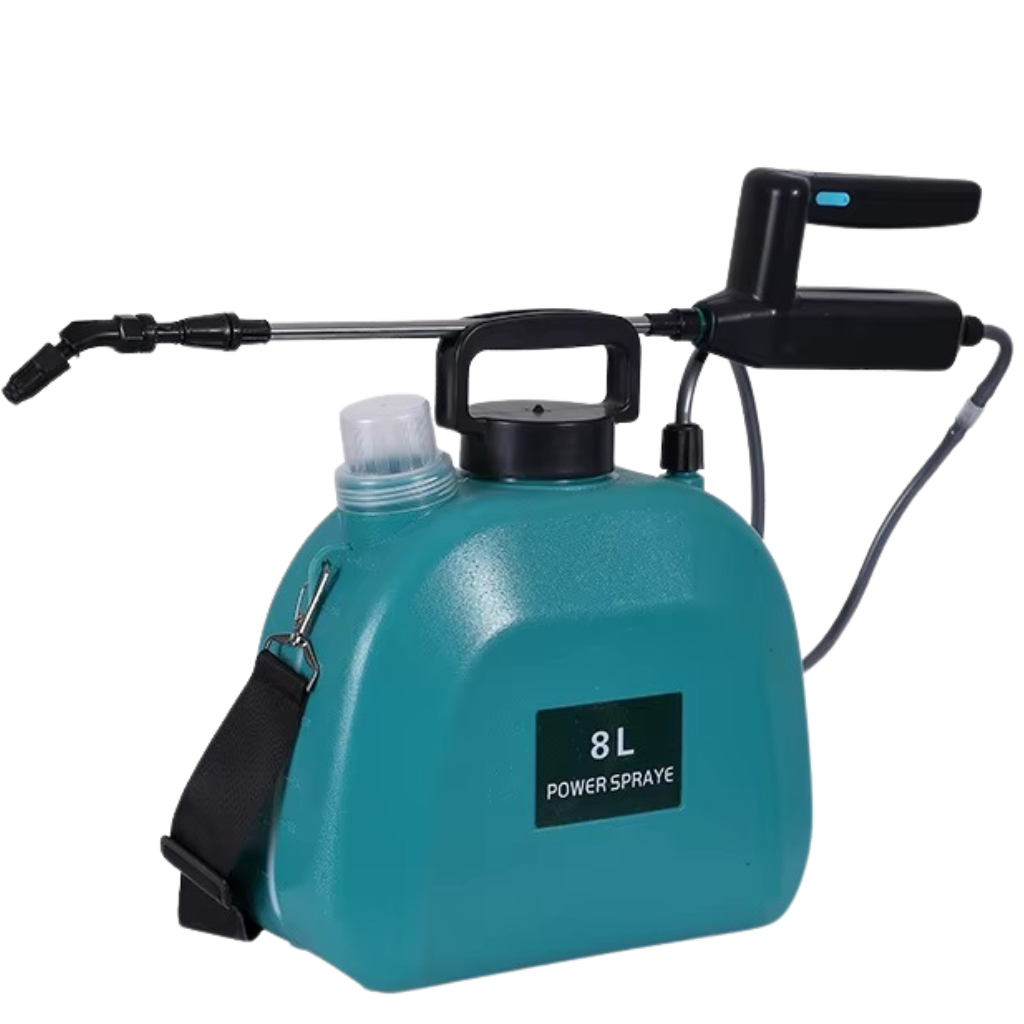 Опрыскиватель ручной аккумуляторный пластиковый наплечный 8 л Бирюзовый (32946505)