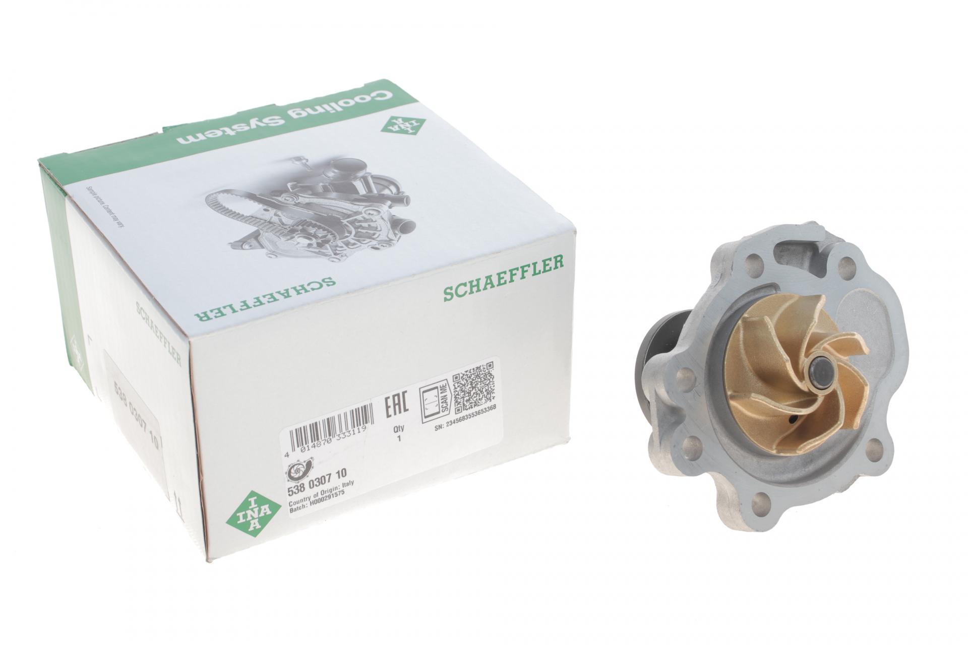Помпа води INA Opel Agila/Suzuki Ignis/Jimny/Splash/Swift/SX4/Vitara 08- 538 0307 10 (25588098)