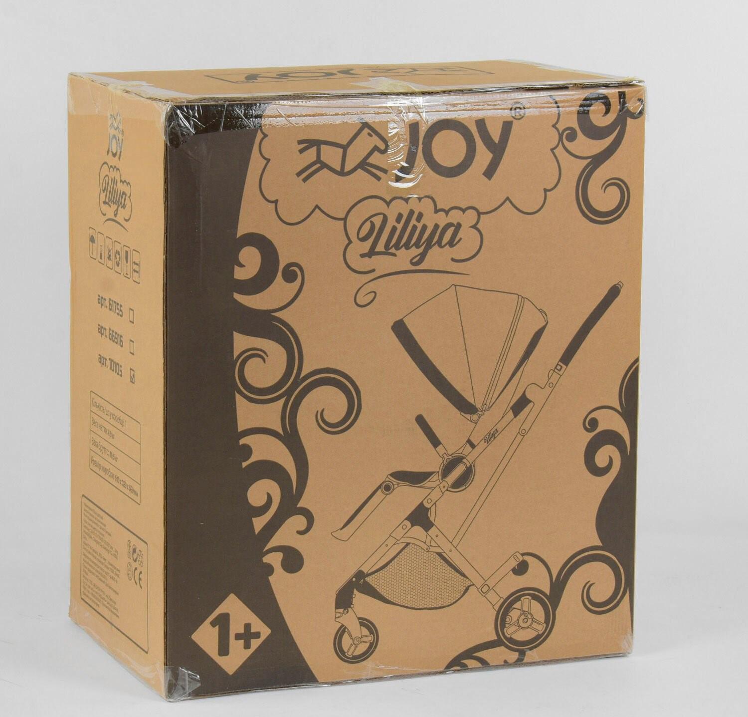 Коляска прогулочная Joy Liliya 61755 со стальной рамой/футкавером/подстаканником (23874483) - фото 6