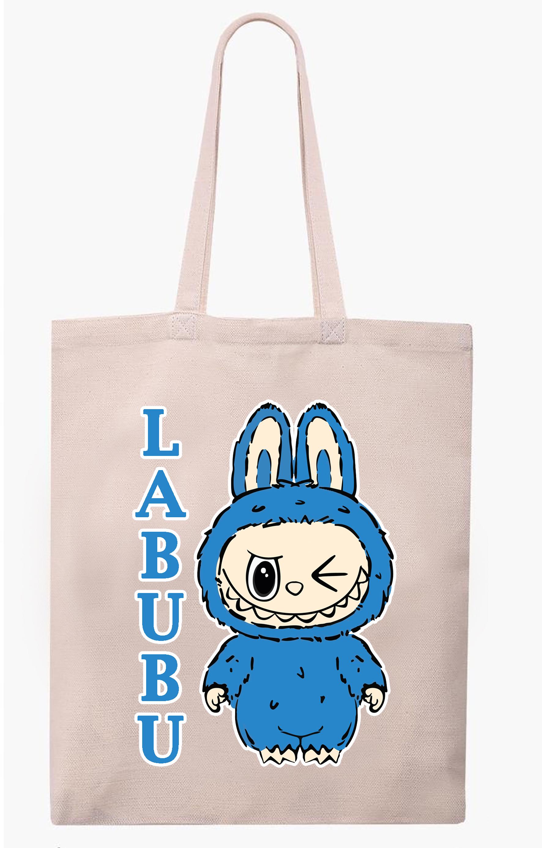 Экосумка с печатью "Labubu" №2 Бежевый (27767)