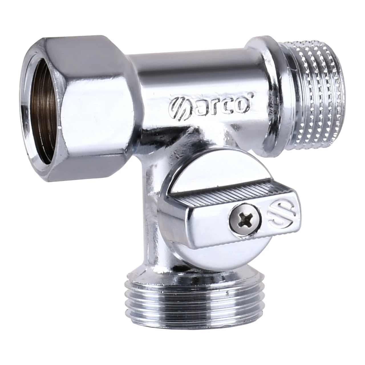 Кран шаровой для стиральной машины Arco 1/2"х3/4"х1/2" 0233510 (1200000205)