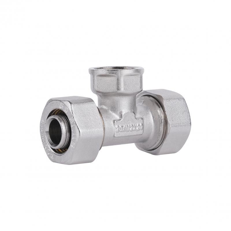 Трійник обжимний SD Plus 20 мм х 1/2" х 20 мм ВР (SD159W201520)
