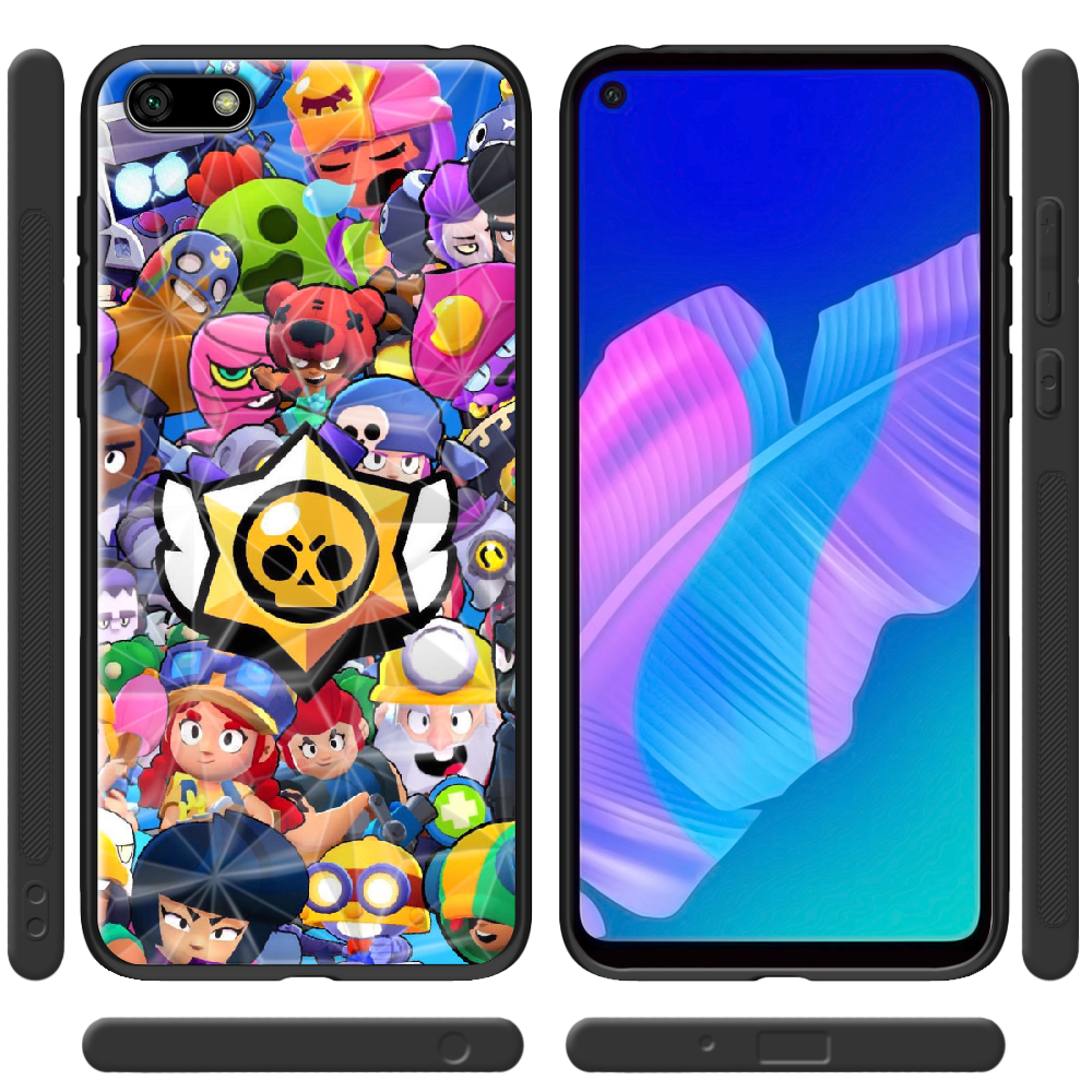 Чехол BoxFace Huawei Y5 2018 Brawl Stars Черный силикон с призмой (33370-up2389-37850) - фото 2