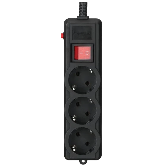 Фільтр мережевий 4,5 м кабель 3 розетки Gembird SPG3-G-15B-PRO (2983440209)