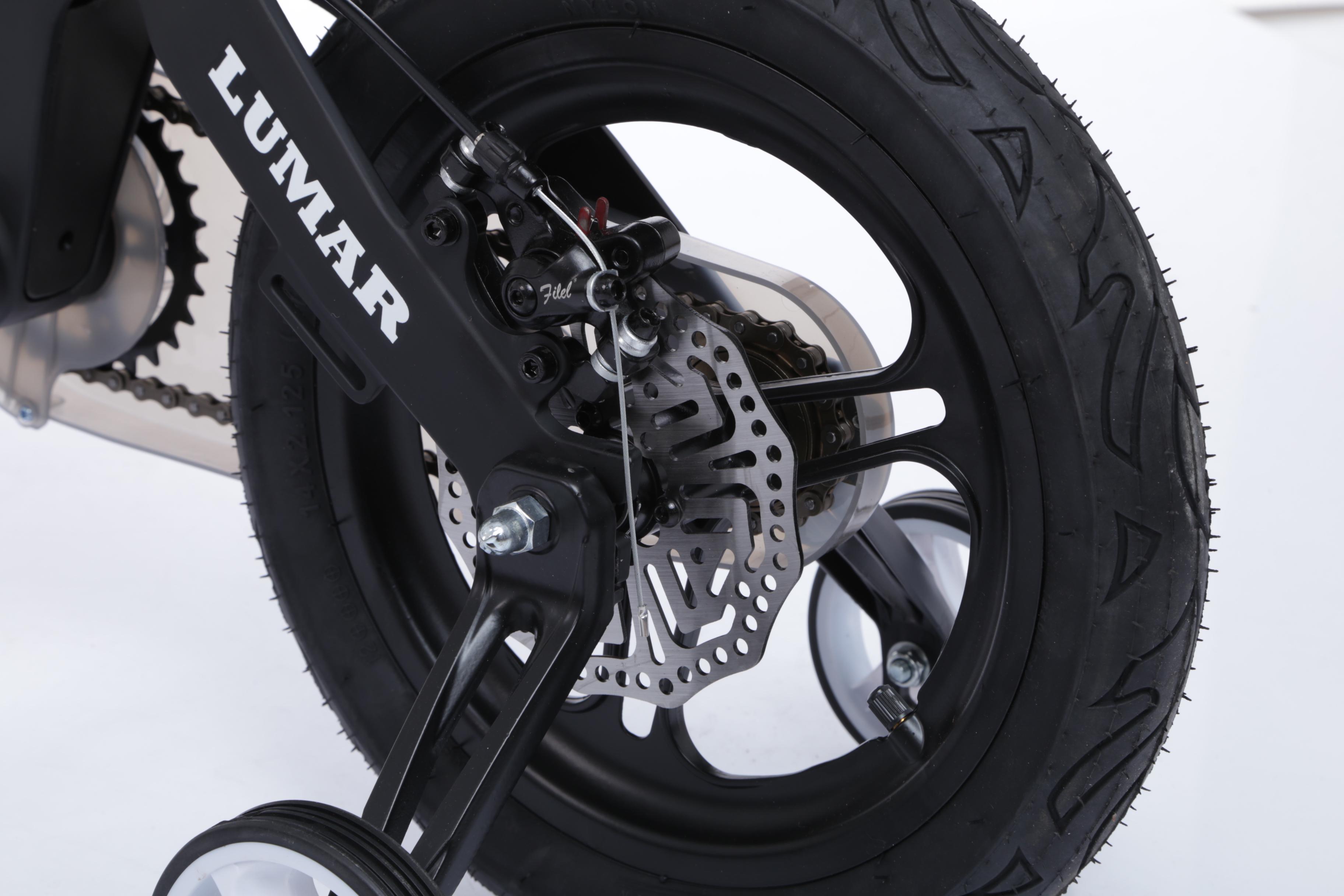 Магнієвий дитячий велосипед LUMAR 18'' Чорний матовий (1802) - фото 13