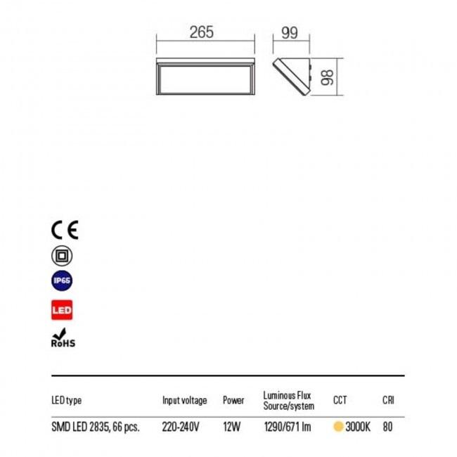 Светильник уличный настенный Redo 90159 Mako - фото 3 Светильник уличный настенный Redo 90159 Mako - фото 3