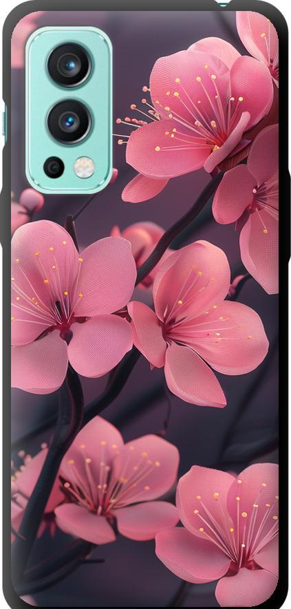 Чехол на OnePlus Nord 2 Пурпурная сакура (6075b-2468-42517)