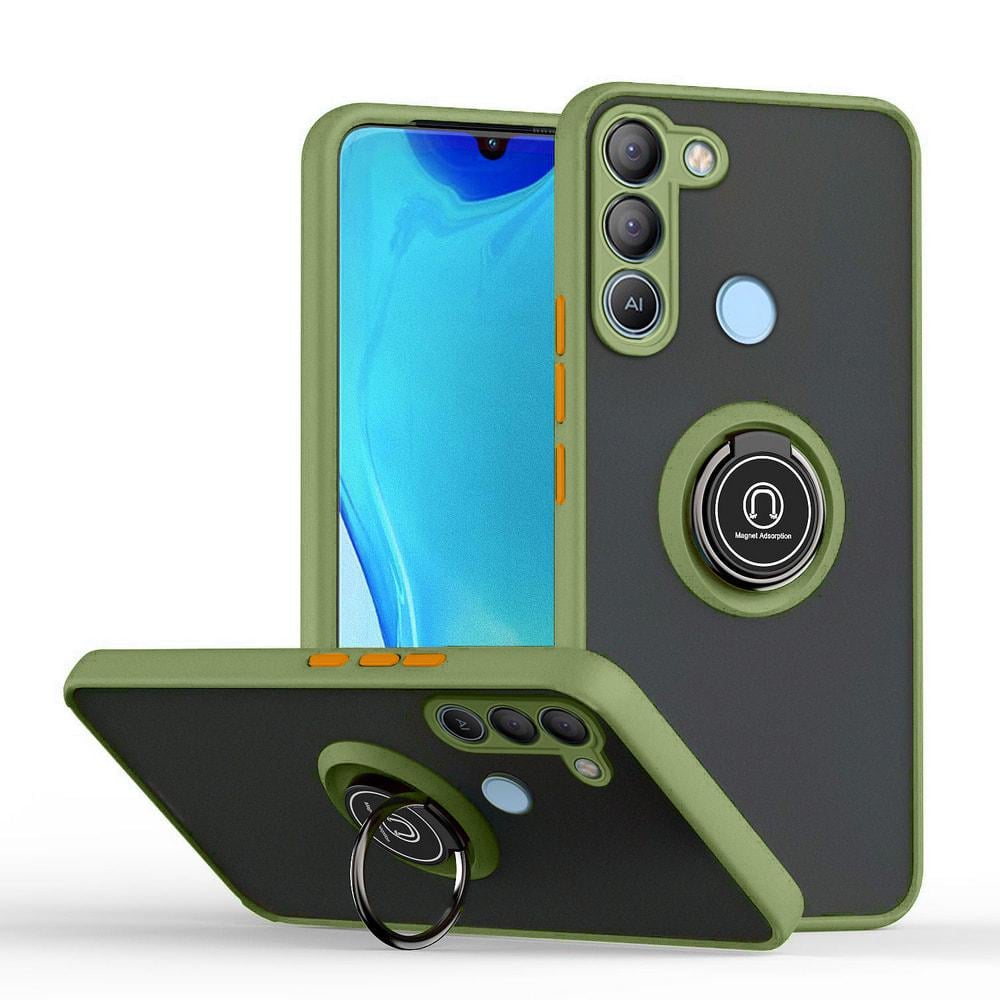 Защитный чехол MatteLuxe Tecno Pop 5 LTE (с кольцом) Khaki (34098-17)