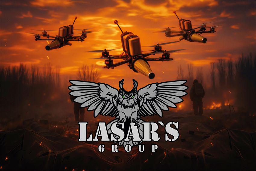 Флаг Отдельный отряд специального назначения Lasar’s group НГУ FPV флажная сетка 105х70 см (16968)