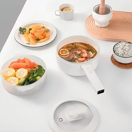 Кастрюля-пароварка с терморегулятором в наборе решетка съемная для приготовления на пару 1,5 л (C01124) - фото 5 Кастрюля-пароварка с терморегулятором в наборе решетка съемная для приготовления на пару 1,5 л (C01124) - фото 5