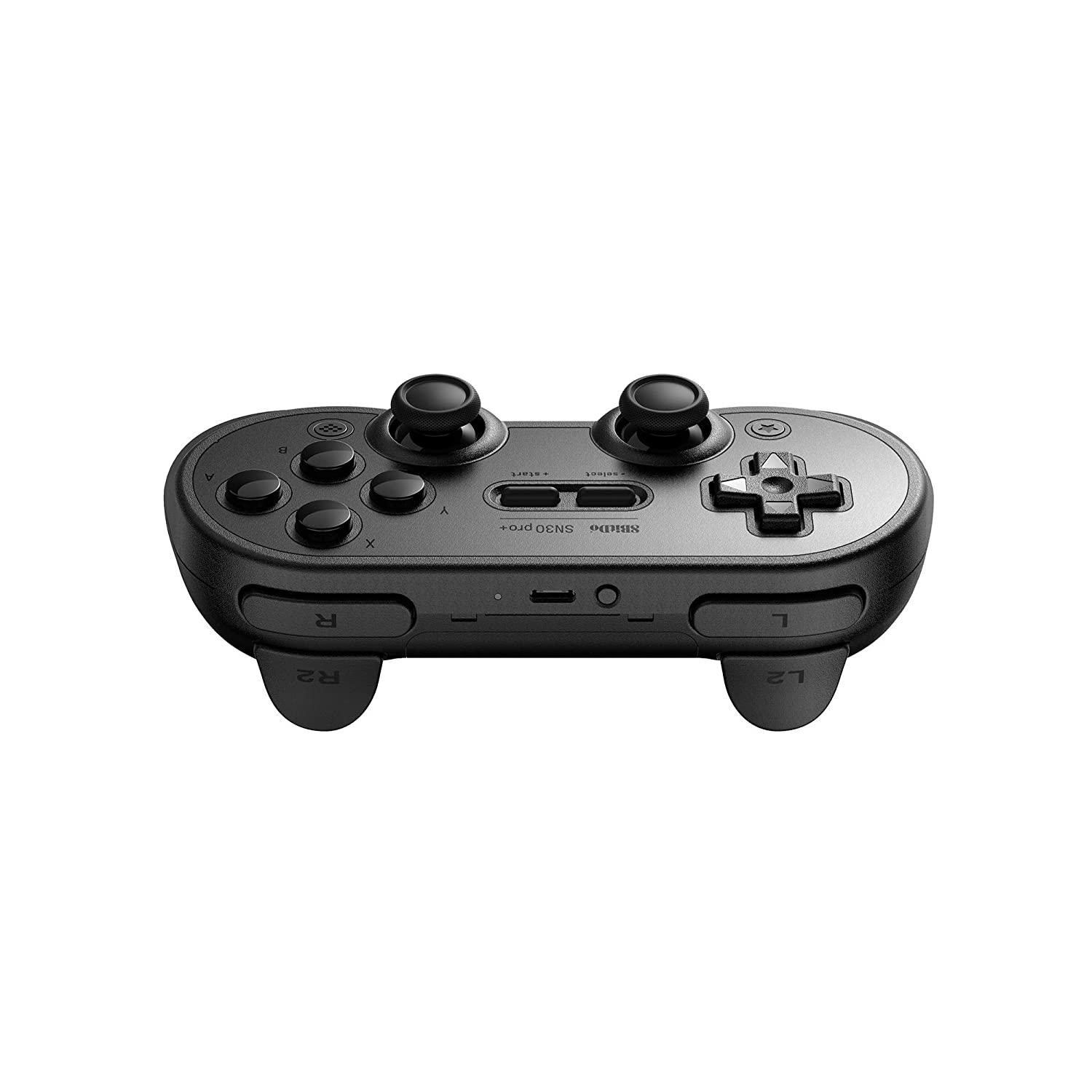 Геймпад 8Bitdo Sn30 Pro+ Bluetooth Gamepad Phone Holder Black (56179) - фото 5