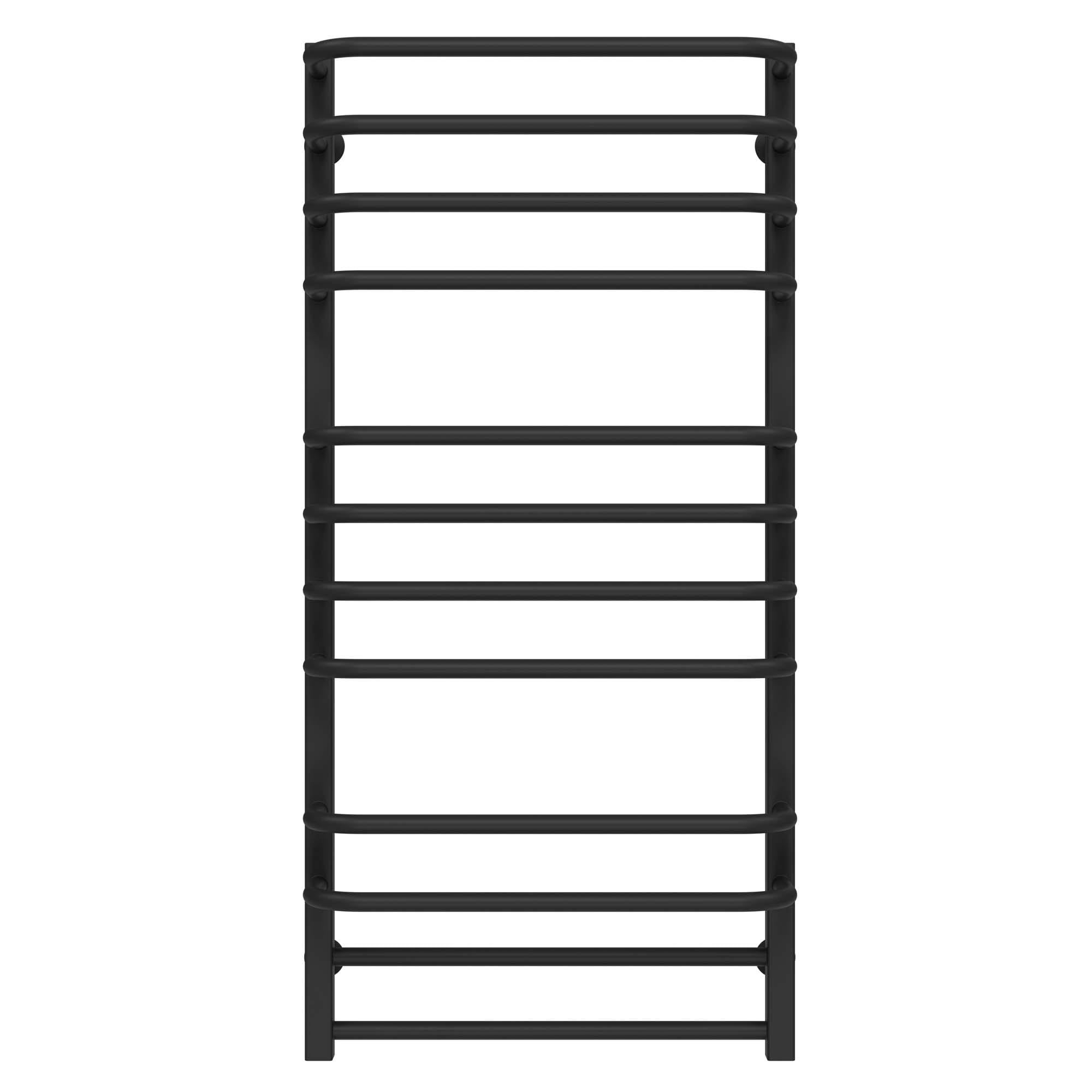 Полотенцесушитель водяной Deffi Lux П12 боковое левое подключение нержавеющая сталь 400х1100 мм Черный (A.LU.110.40.12.BB)