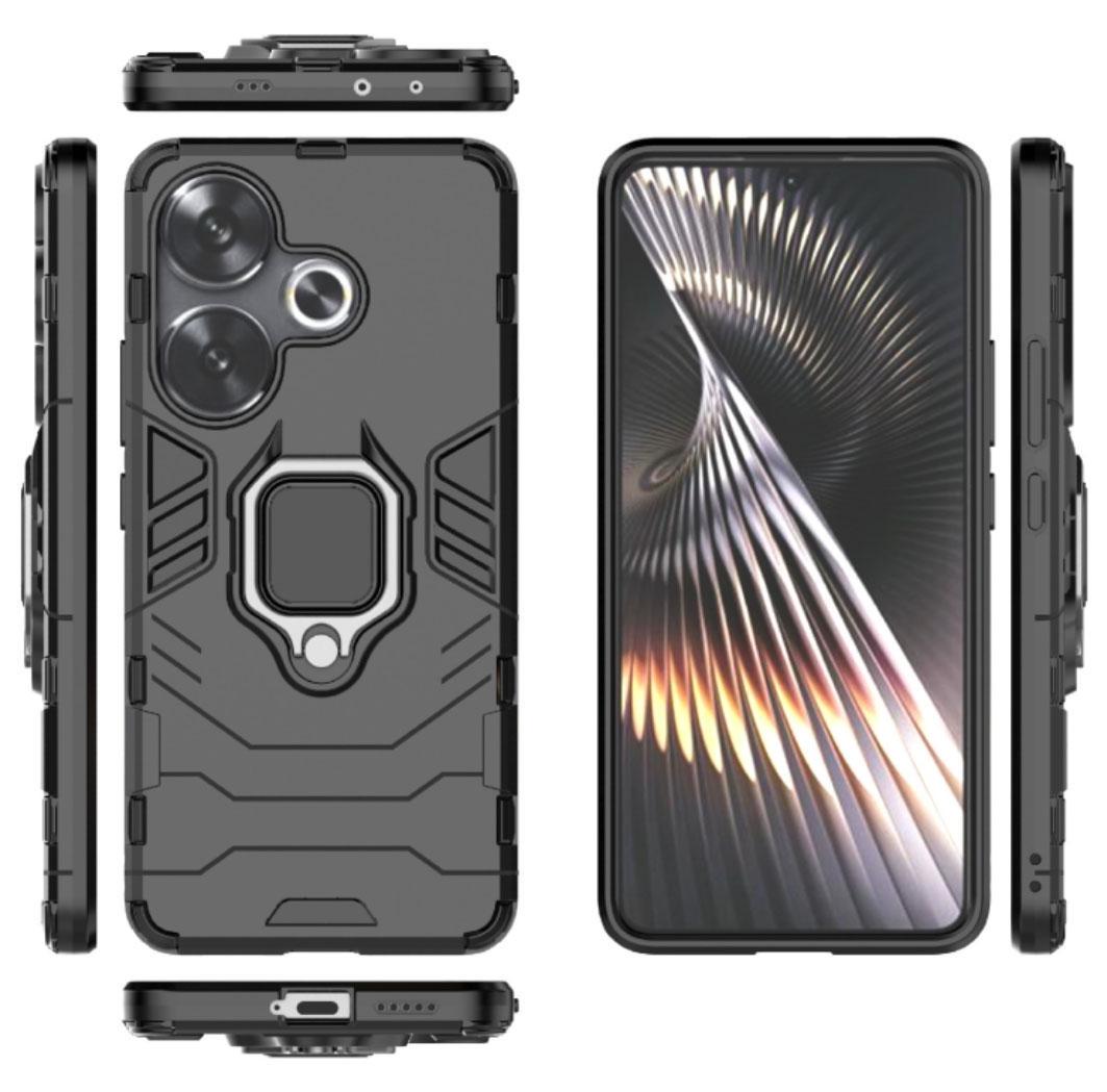 Чохол бампер Primolux Ring Armor для Xiaomi Redmi Turbo 3 / Poco F6 - Black - фото 4 Чохол бампер Primolux Ring Armor для Xiaomi Redmi Turbo 3 / Poco F6 - Black - фото 4